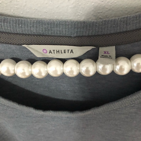 Athleta Topanga Tee Shirt Gray Dress Size XL - Picture 3 of 4